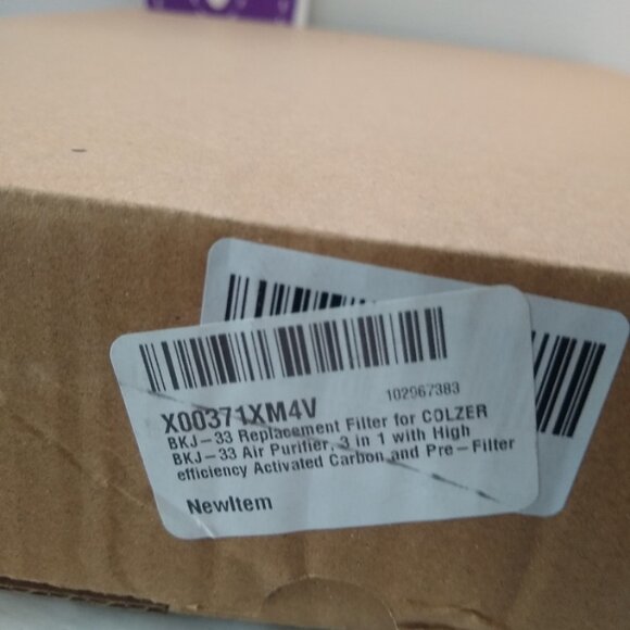 3-In-1 Nispira True HEPA Filter Replacement for Colzer BKJ-33 Air Purifier 1 Pk - Picture 3 of 4